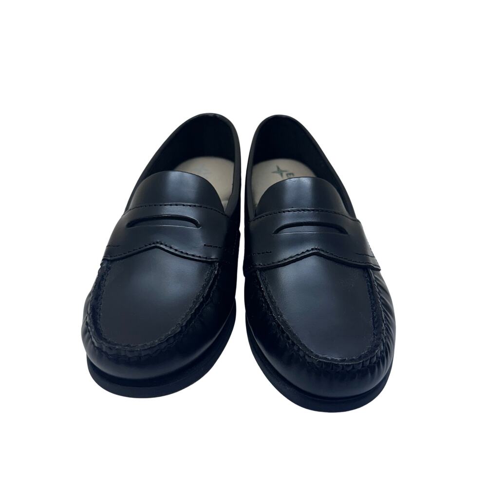 NIB Eastland Black Leather Penny Loafers Womens 5.5 Old Money Prep Chic Modern - Picture 3 of 12